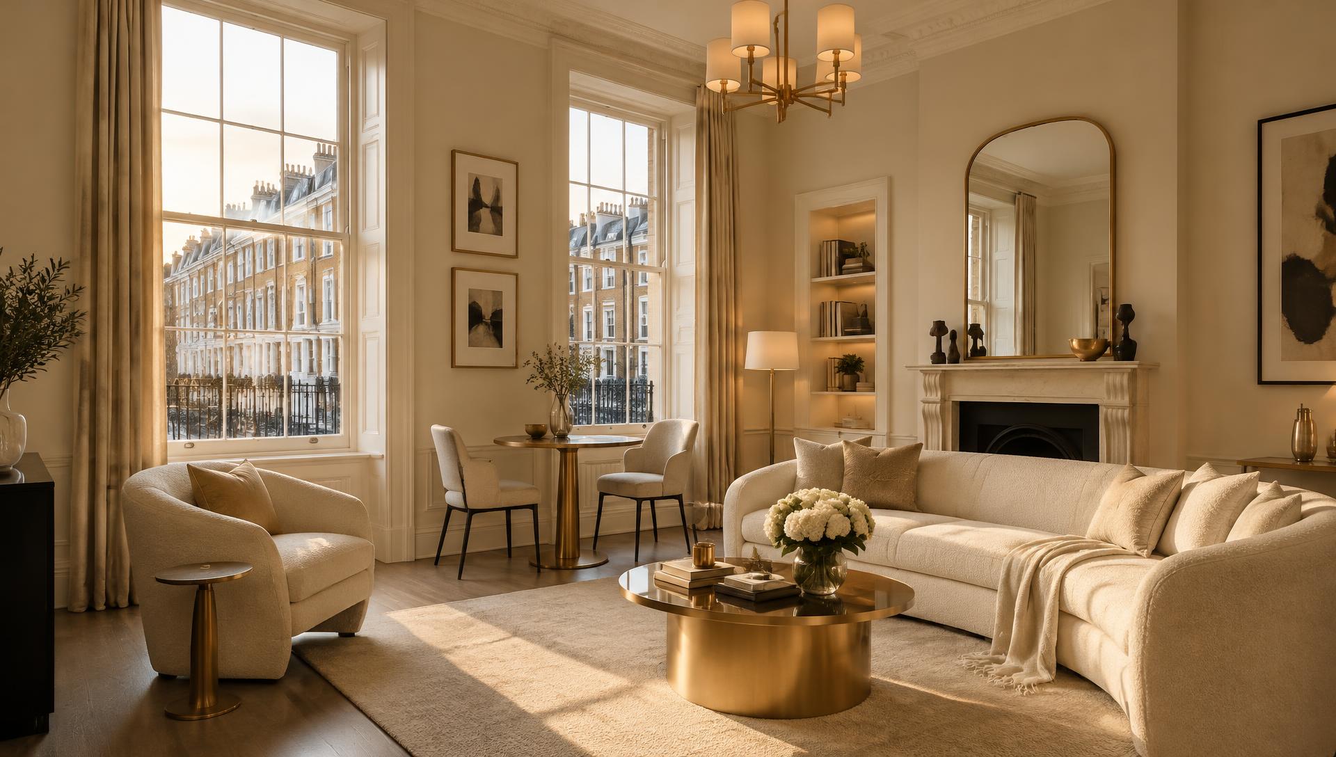 Elegant serviced apartment interior